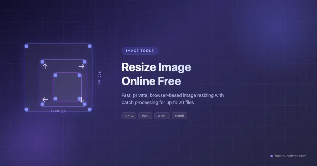 Resize Image Online Free: Browser Workflow, Quality Notes, and Size Targets