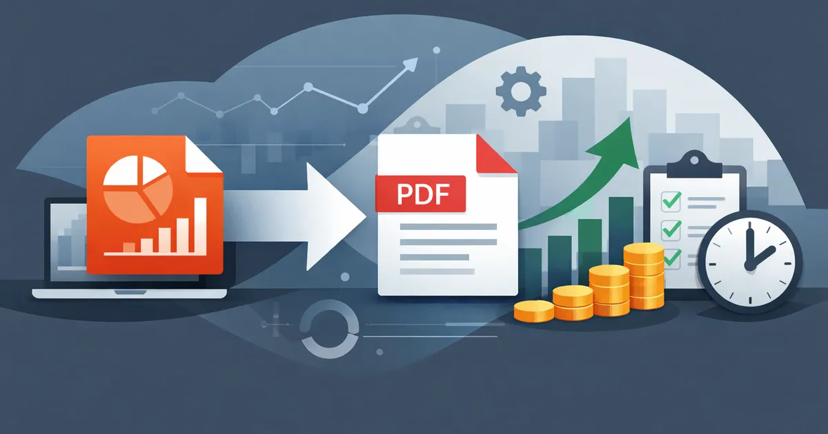 PPT PDF 변환으로 업무 효율성 70% 높인 실제 사례